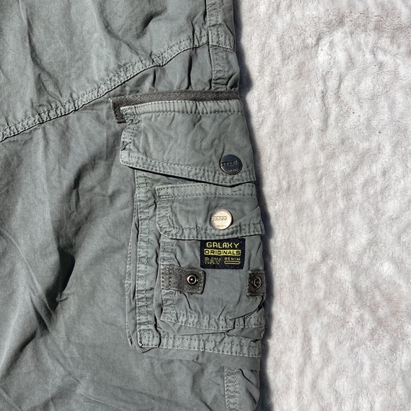 Galaxy by Harvic men’s belted cargo shorts 100% cotton size 38 - Picture 3 of 10